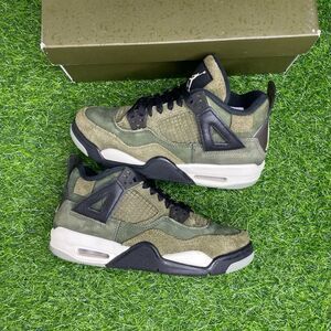 Air Jordan 4 Retro SE Craft Medium Olive Size Kid's 5.5Y